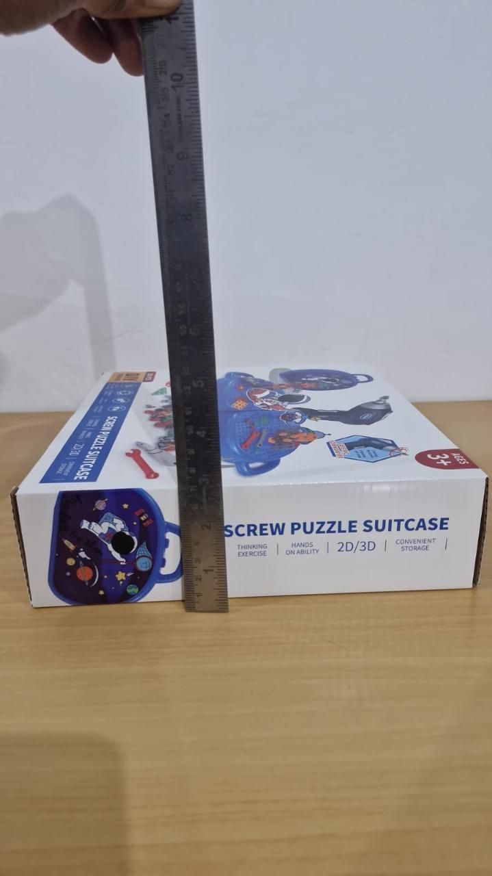 3D Screw Puzzle Box - Drill Screw Tool Set for Kid's