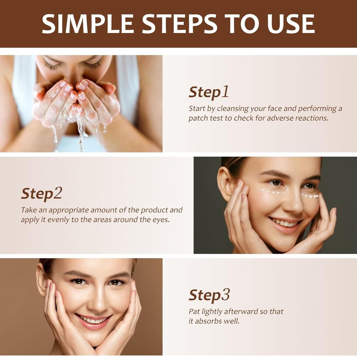 Retinol Eye Cream – Anti-Wrinkle, Dark Circle & Puffiness Treatment – Visible Results in 14 Days