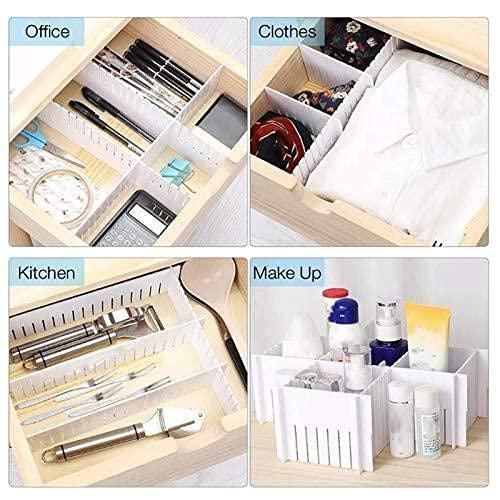 8 Pcs Adjustable Drawer Organiser Dividers